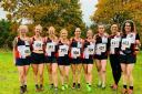 Bury Athletics Club women’s team at Bolton for the Red Rose meeting