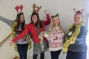 Bury Hospice staff embracing the festive season