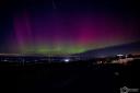 Northern lights from Pendle Hill