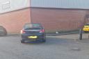 The car that police chased in Bury