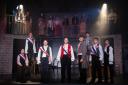 The cast in rehearsal for Les Misérables