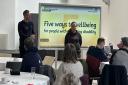 Service users came along to see the launch of the videos by the partners