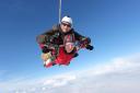 Abby Busuttil skydiving