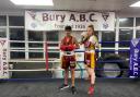 The two Bury ABC boxers at the gym after their recent ring outings