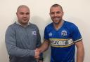 NEW BOYS: Radcliffe manager Lee Fowler and Stephen Dawson