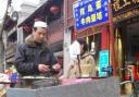 A street seller with quail eggs