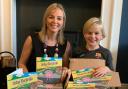 AUTHOR: Dr Louise Mansell and son Samuel with new book, Brian the Brain