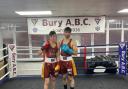 WALES BOUTS: Bury ABC duo Amaani Afsar, left, and Zakir Khan who both registered wins last weekend