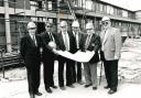 Site inspection at Bury's new court building, 1990