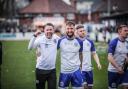 GET IN: Bury AFC boss Andy Welsh and captain Jimmy Moore Picture: Laura Fenton