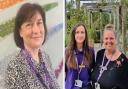 Bury Hospice CEO Helen Lockwood, left, and Lauren Bamford and Lisa Sewell, right