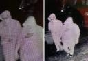 CCTV images of two people at the farm on Christmas Day