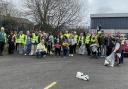 Keep Bury Clean volunteers joined forces with Beechfield Brands staff