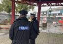 Police officers in Radcliffe as part of Operation Revoke