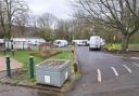 Caravans and other vehicles parked at the car park at Nuttall Park in Ramsbottom last week
