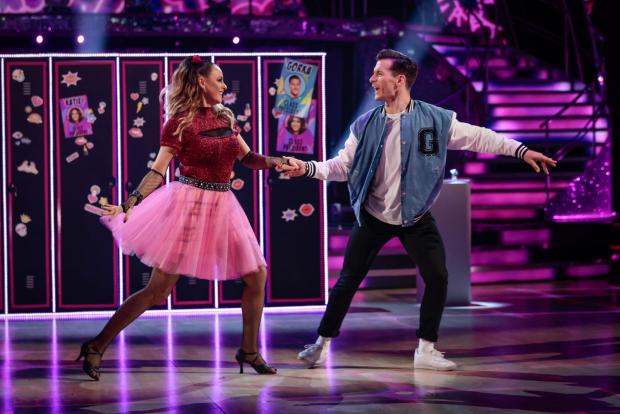 Bury Times: Katie McGlynn and Gorka Marquez during Strictly Come Dancing 2021. Credit: PA
