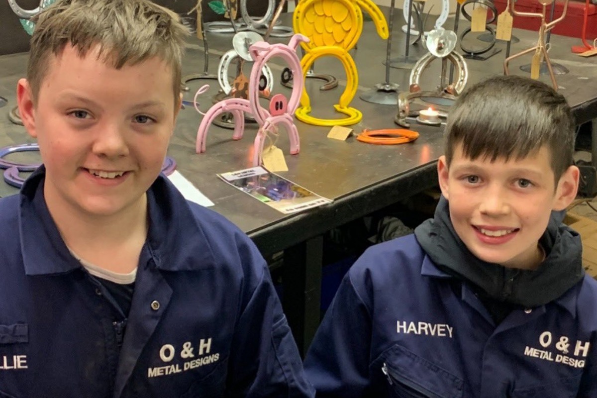 Ollie and Harvey Roberts of O&H Metalwork.
