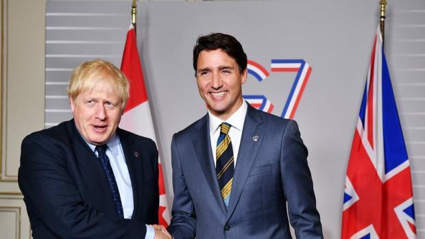 Bury Times: Boris Johnson and Justin Trudeau (PA)
