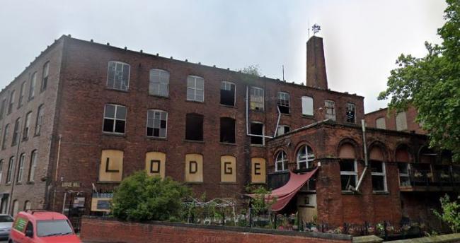 Fire: The blaze broke out at Lodge Mill on Townley Street, Middleton