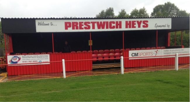 OVERHAUL: Preswich Heys' old 25-seater stand is to be pulled down and replaced with one four times bigger.