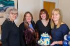ANNIVERSARY: Victoria Melling, right, celebrates the first birthday with, from left, Janet Larkin, Julie Stott and Ceri Thomas