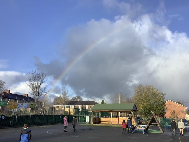 BOOST: Whitefield Community Primary School has just received a glowing report from Ofsted