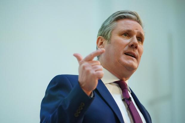 Bury Times: Keir Starmer during his speech to the Fabian Society (PA)