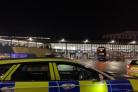 Police officers arrive at Bolton Interchange