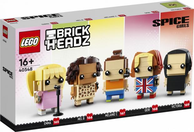 Bury Times: LEGO Spice Girls Brick Headz packaging. Credit: LEGO