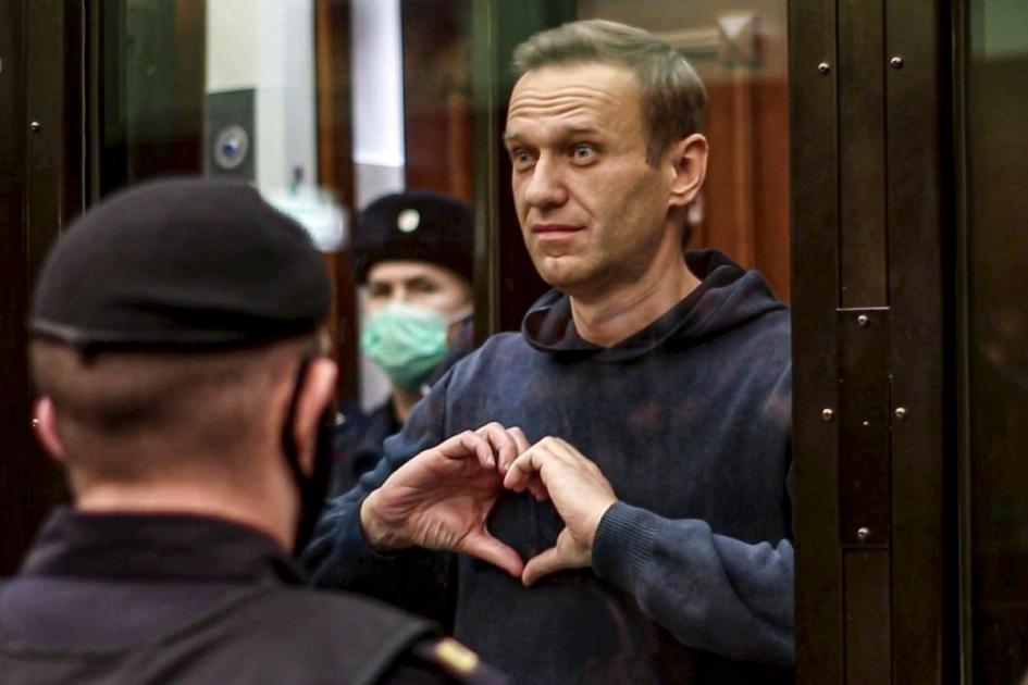 Supporters of jailed Russian opposition leader Navalny mark his 47th birthday
