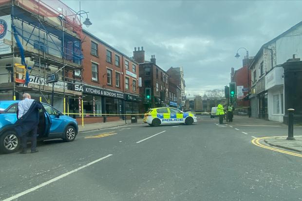 Police cordoned off Bolton Street