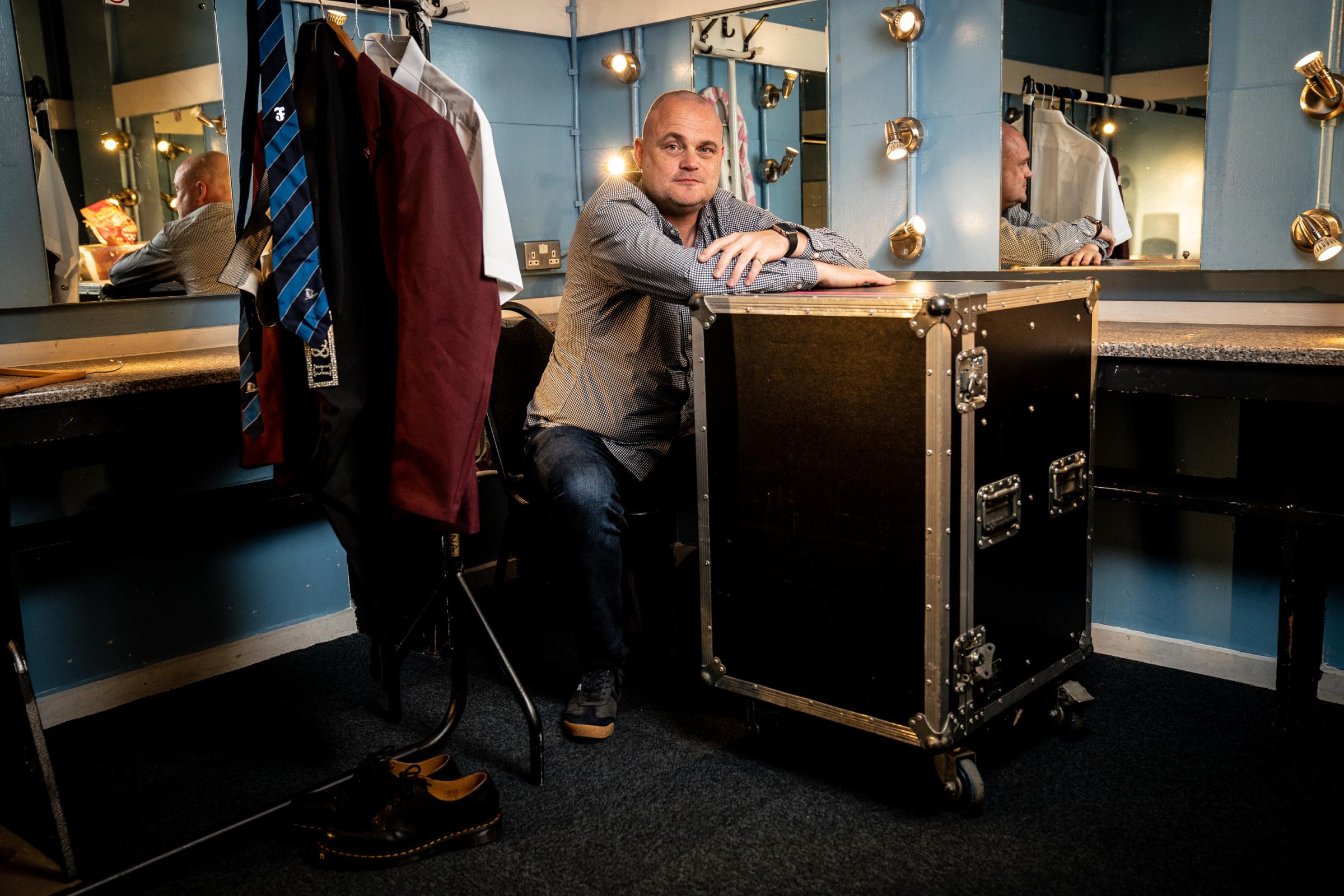 Al Murray prepares to become his alter ego, the Pub Landlord