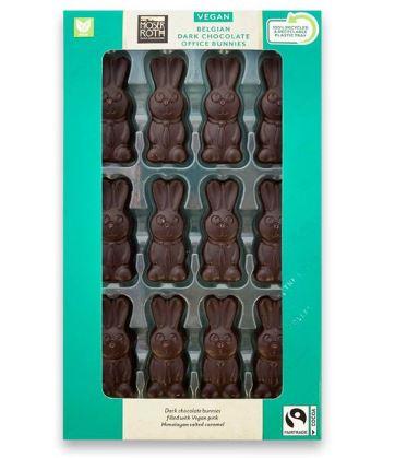 Bury Times: Moser Roth Vegan Belgian Dark Chocolate Office Bunnies 120g. Credit: Aldi
