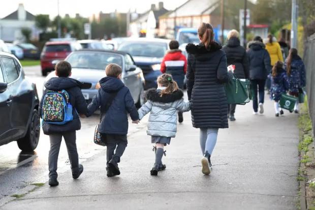 Children on their way to school (Picture: RADAR)