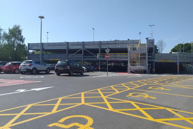 The new Radcliffe Metrolink park and ride carpark.