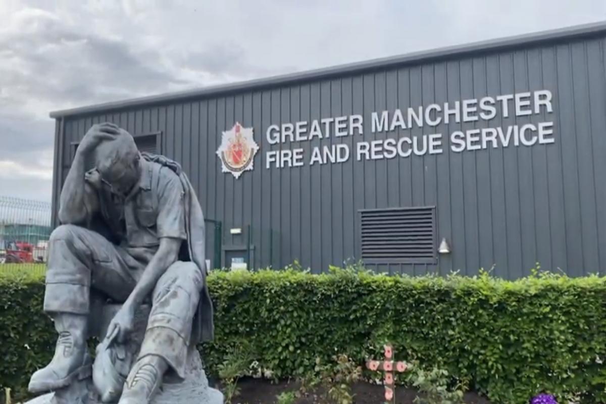 Memorial at Bury Fire Station