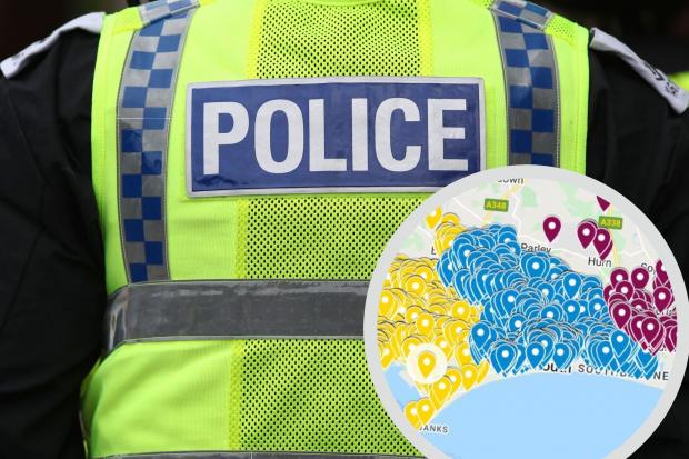 Every reported crime in Bournemouth, Christchurch and Poole (PA)