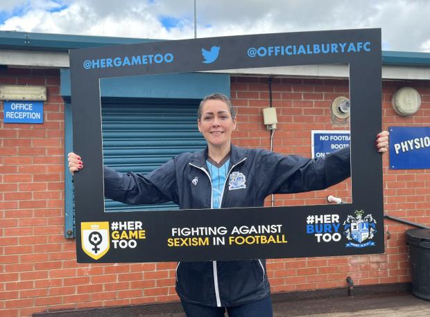 Bury Times: Samantha Harman at Bury AFC 