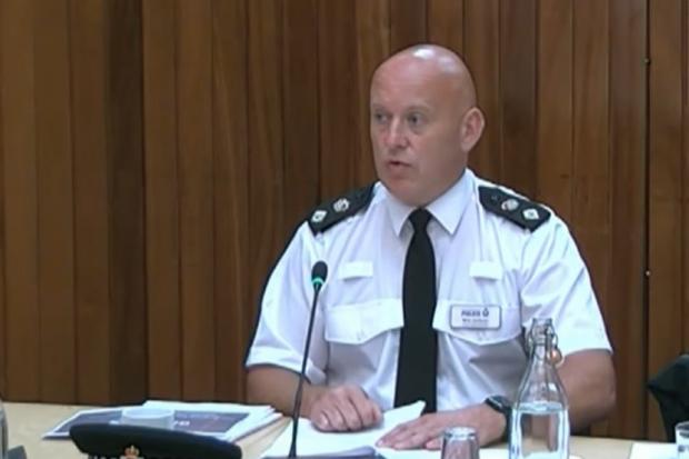 Chief Supt Rick Jackson addresses the Greater Manchester Police, Fire and Crime Panel