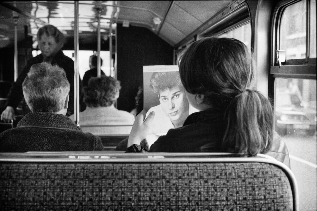 Girl on the bus Manchester early 1980s Photo © Thomas Blower _ British Culture Archive.