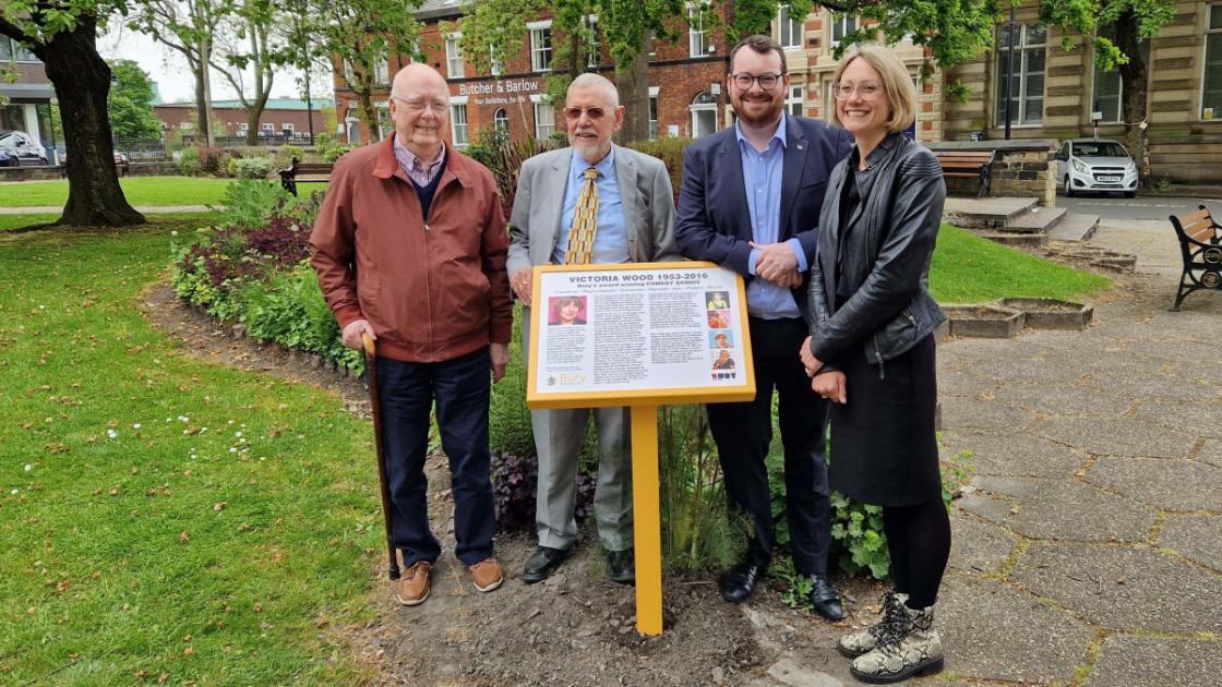 Bury: New information board to honour Victoria Wood