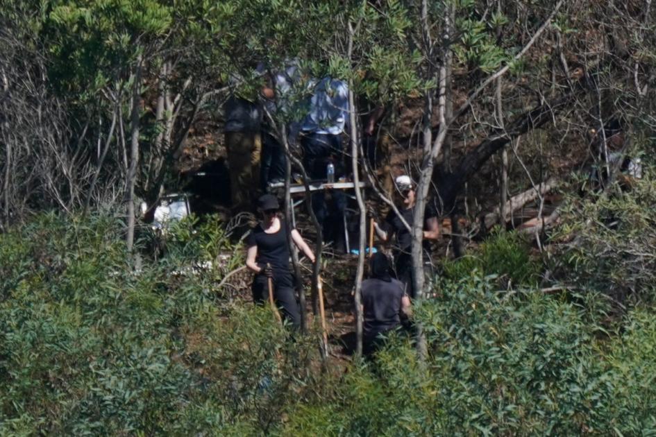 Officers photograph digging site as Madeleine McCann searches enter day three