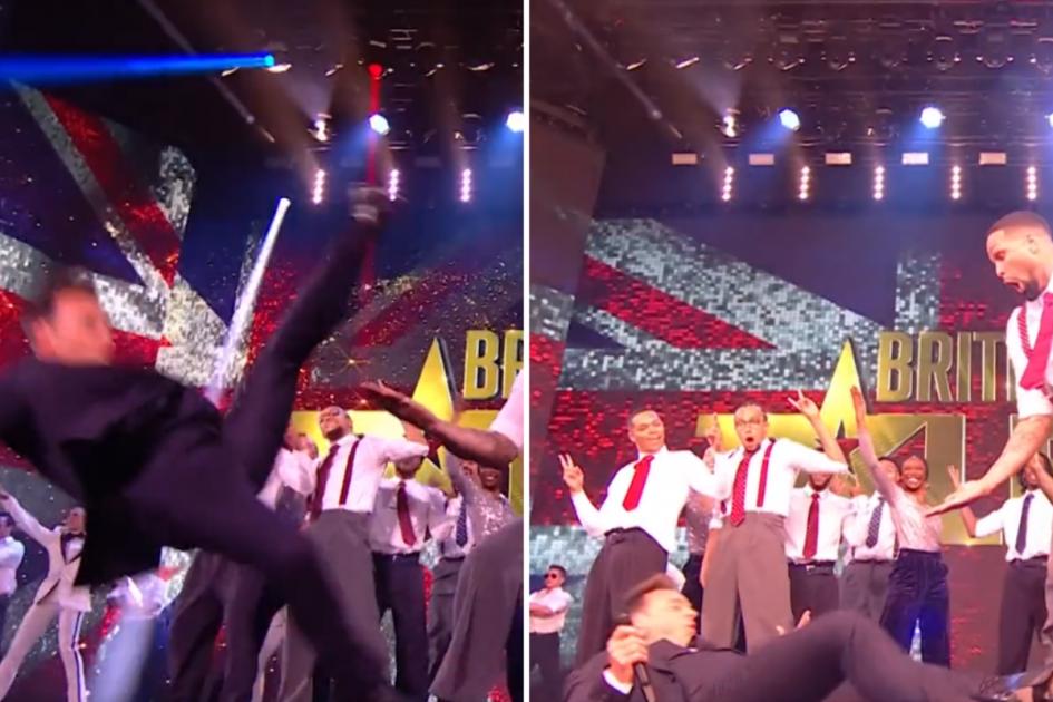 ITV’s BGT: Ant McPartlin hits the floor in painful fall