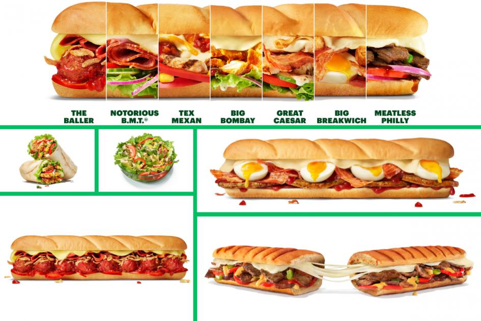 Subway launches new menu including subs with pre-selected fillings