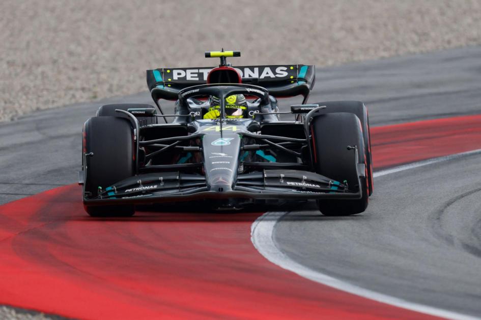 Lewis Hamilton and George Russell collide as Max Verstappen claims pole