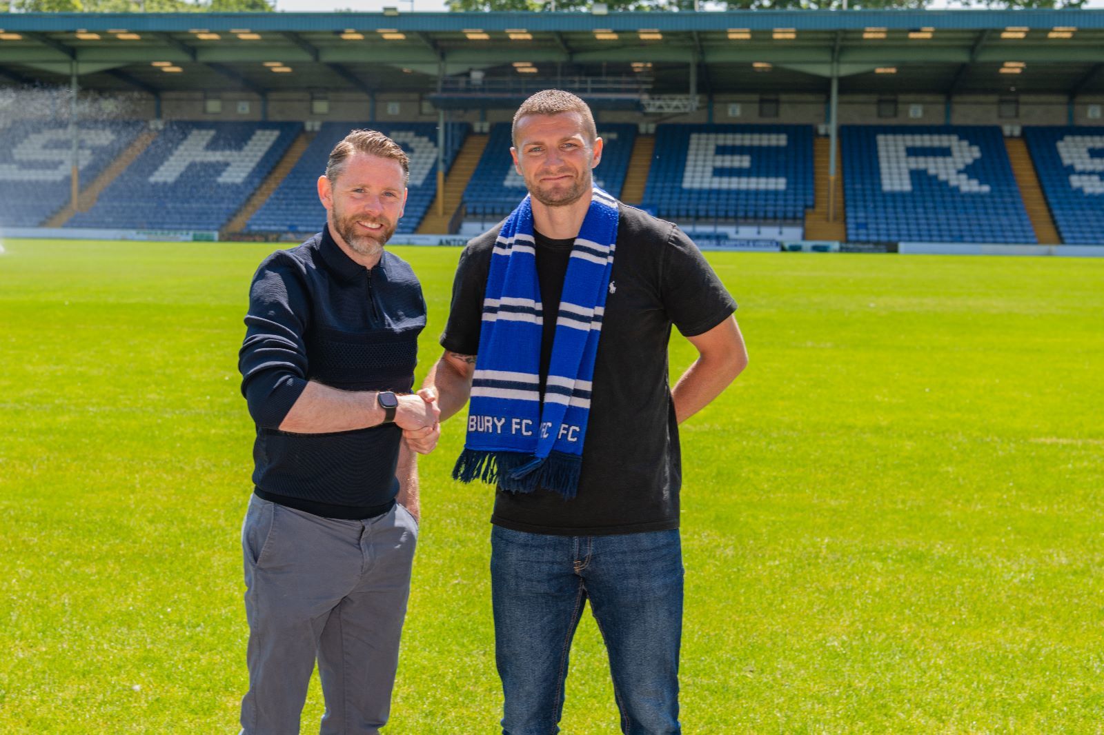 Bury FC boss Andy Welsh signs five new players