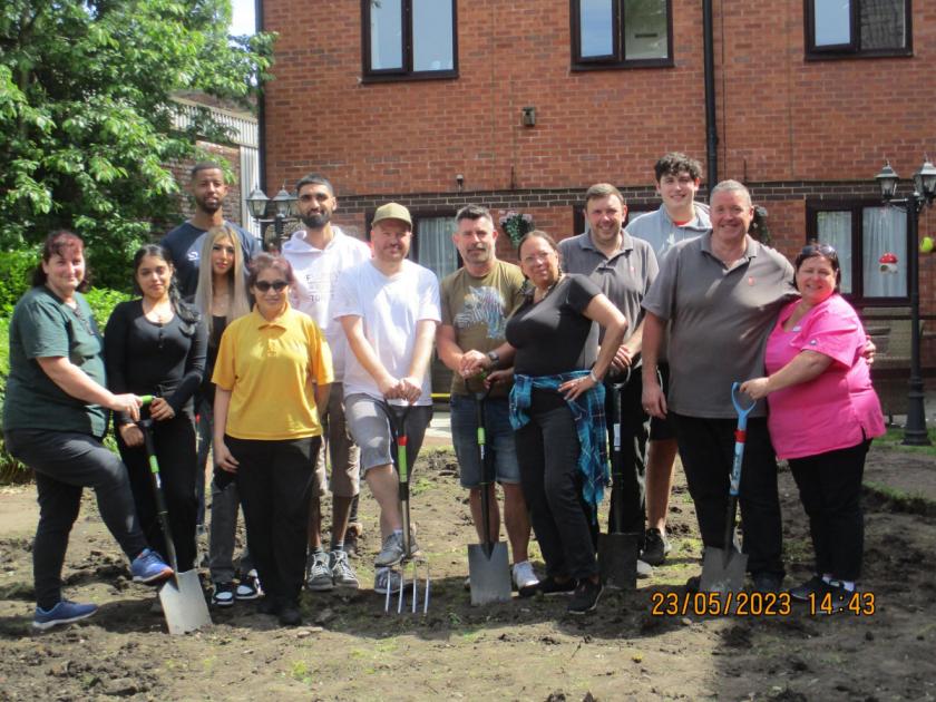 Radcliffe community effort sees garden makeover completed