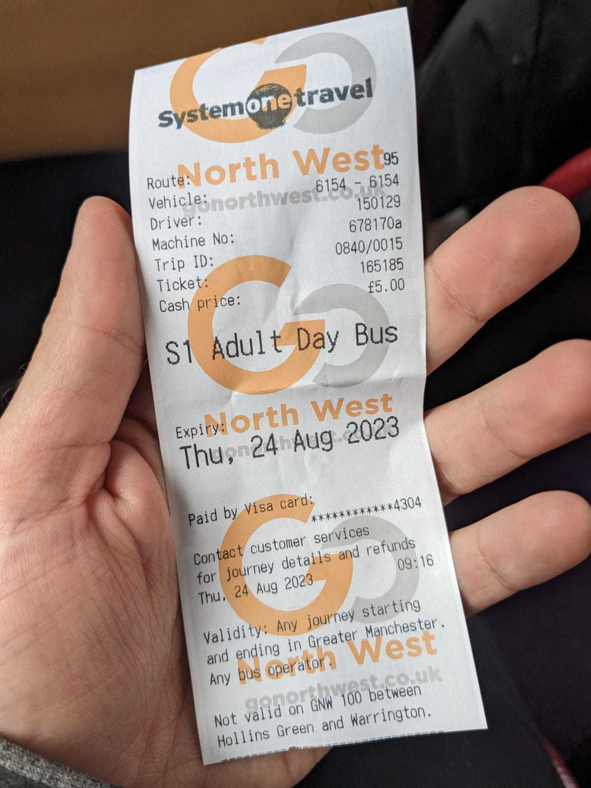 The £5 Greater Manchester Day Ticket (Picture: LDRS)