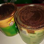 WORRY: Gary Fleming’s rusted pineapple tins delivered by Asda