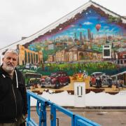 ARTWORK: Prestwich mural and its artist Tony Kelzo. Credit: Ben Harrison Media
